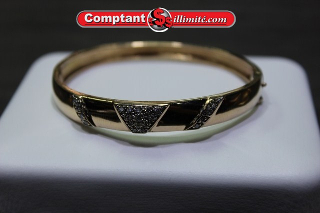 Bracelet rigide avec diamants