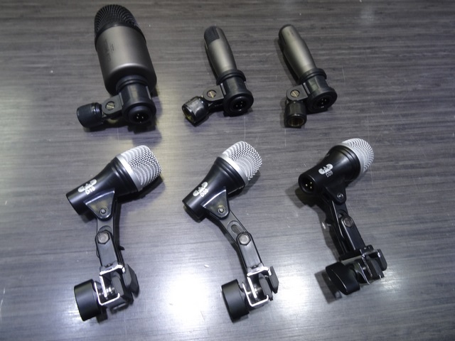 Ensemble de 6 Micro Snare 2 Tom 1 Kick et 2 Overhead Condensateur Pour Drum