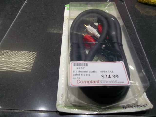 5.1  channel audio cabel 6 x rca