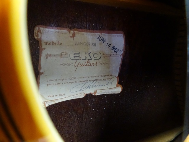 GUITARE ACOUSTIQUE GAUCHERE 12 CORDES 1967 - Image 2