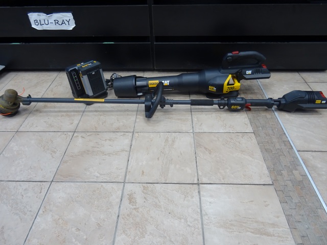 ensemble souffleur et weed eater + batterie 60v 2.5ah  + chargeur