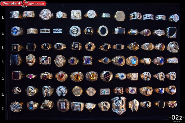 vaste sélection de bagues 02Z