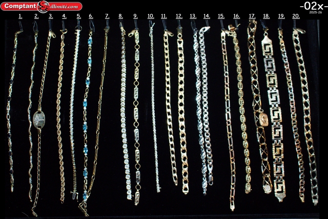 vaste sélection de Bracelets 02X
