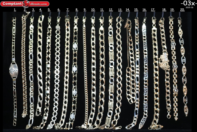 vaste sélection de Bracelets 03X