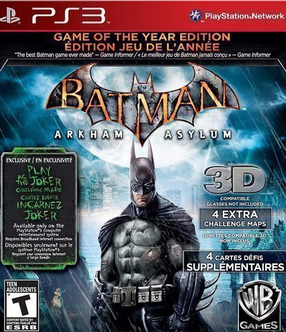Batman Arkham Asylum Game of the year (Greatest hits)
