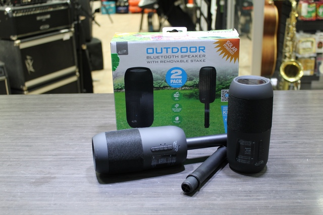 Paire de Haut-parleur solaire (outdoor/indoor) bluetooth