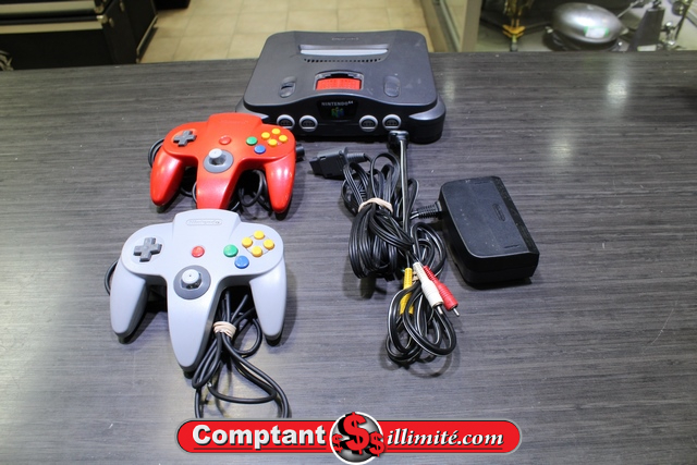 Console N64 +2e man + acc (manque porte expansion)