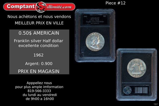 Pièce de monnaie Franklin Bell of Liberty