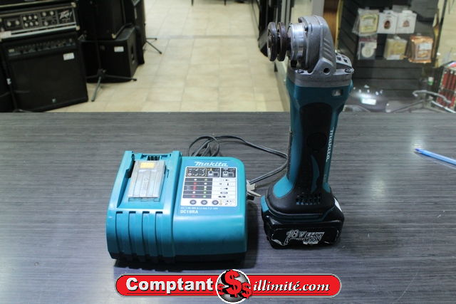 Meuleuse makita + batterie  chargeur