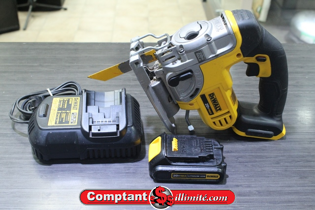 Scie sauteuse + batterie + chargeur dewalt dcs331