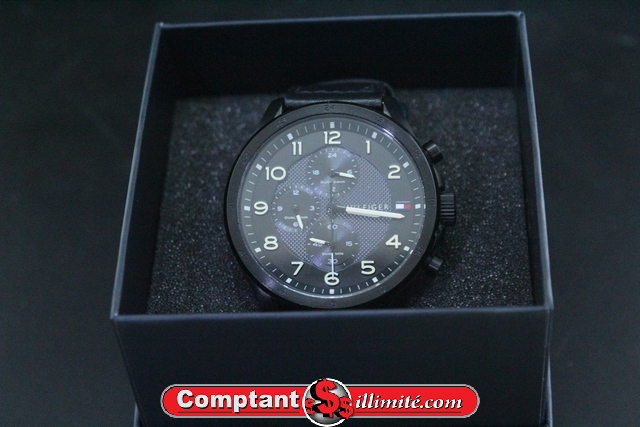 montre tommy hilfiger black