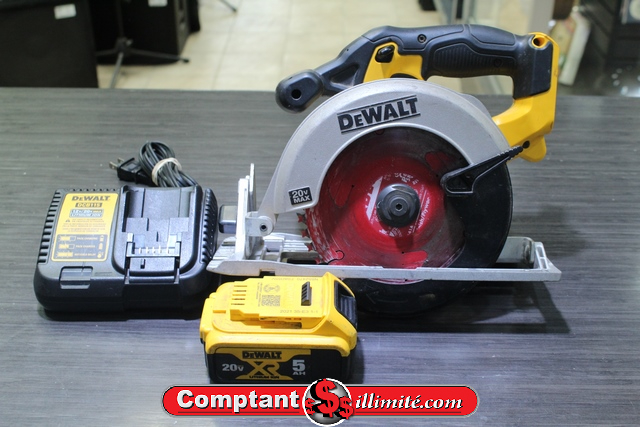 Scie Circulaire Dewalt Dcs391 + batt + chargeur
