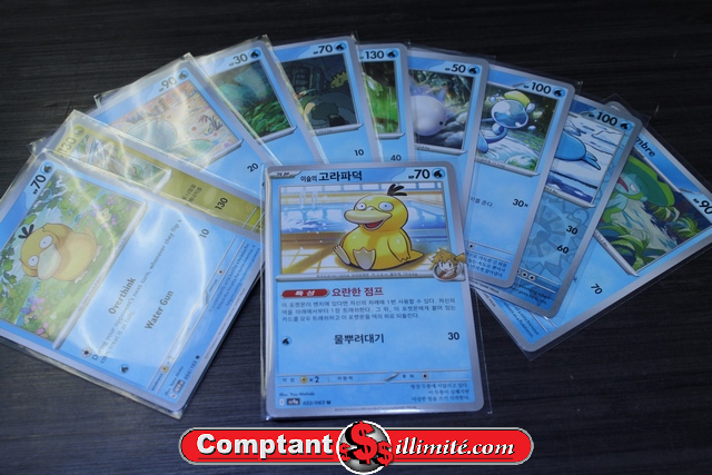 Lot (Water) cartes Pokemon (11) Moitiee Coreen